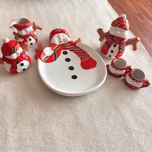 Miniature Christmas tea set